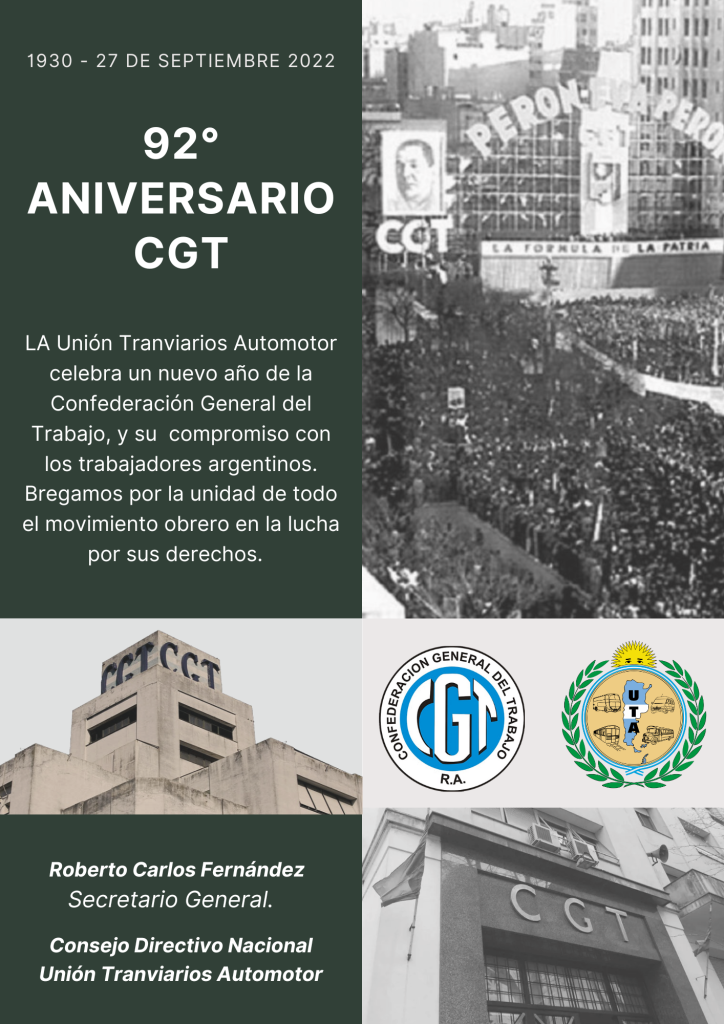 92 A os De La CGT UTA Argentina 92 A os De La CGT UTA Argentina